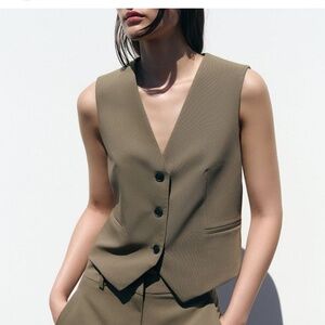 Zara suit vest size M